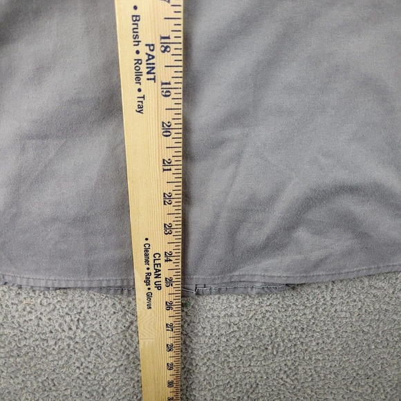 Chef Works Shirt Womens Medium Gray Button Up Cook‎ Kitchen Uniform Slim Fit Top - Picture 8 of 10